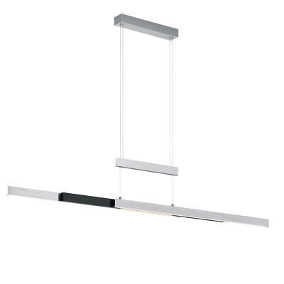 Chrome dining table hanging lamp modern, Jessey, 45W, warm to cold white adjustable LED
