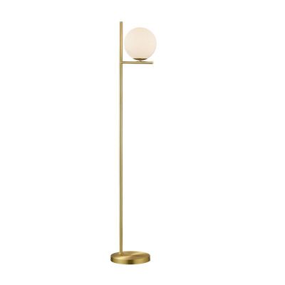 Brass floor lamp modern, Silkis, with switch
