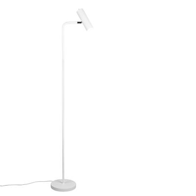 White floor lamp modern, Kaso, with switch