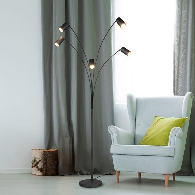 Black floor lamp modern, Kaso