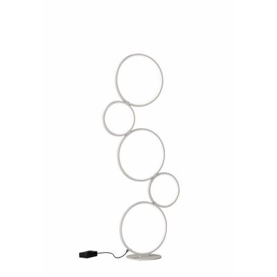 White floor lamp modern, Robon, 36W, 3000K LED, with switch