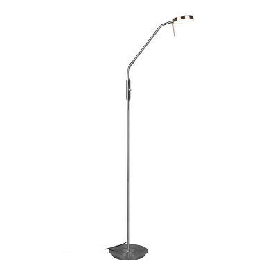 Nickel arc floor lamp modern, Bilge, 12W, adjustable light colour LED, with switch