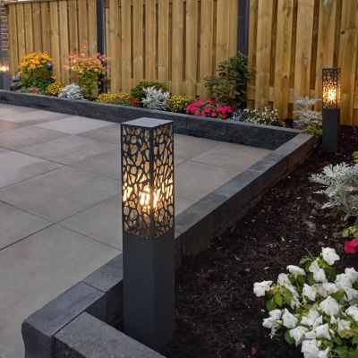 Anthracite outdoor light modern, Tobias, IP44