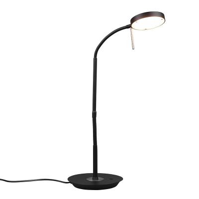 Black table lamp modern, Bilge, 12W, adjustable light colour LED, with switch