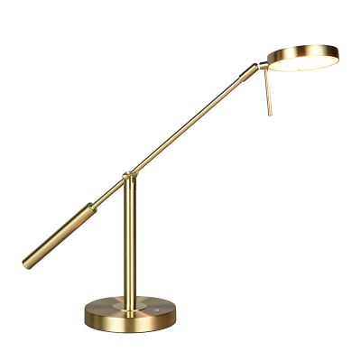 Brass table lamp modern, Bilge, with touch dimmer