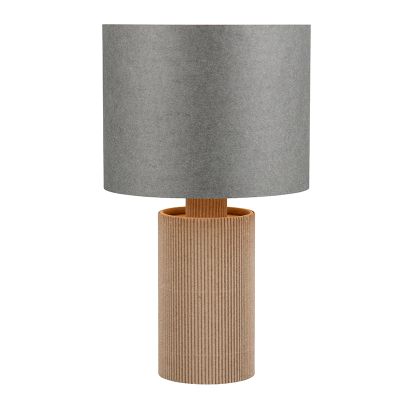 Grey table lamp rustic, Stach, with switch