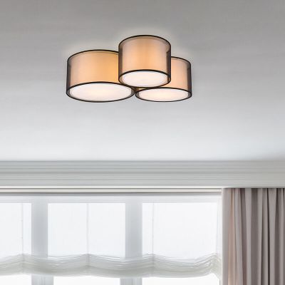 Anthracite flush ceiling light modern, Mirle