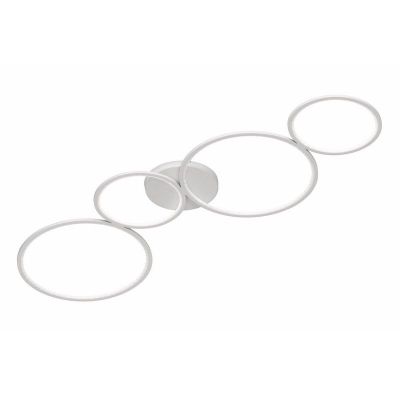 White flush ceiling light modern, Robon, 37W, 3000K LED