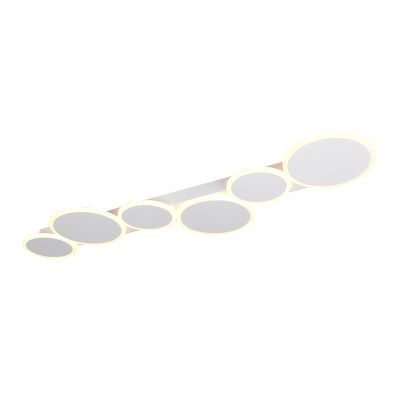White flush ceiling light modern, Vasiliki, 3-step dimmable