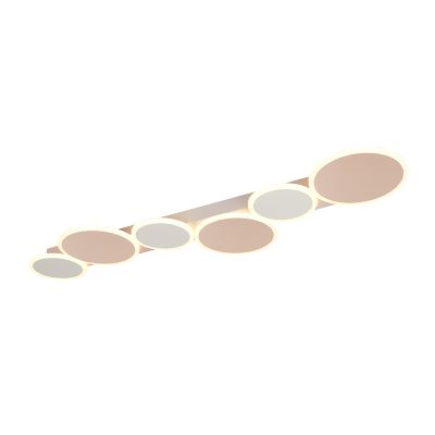 White flush ceiling light modern, Vasiliki, 3-step dimmable