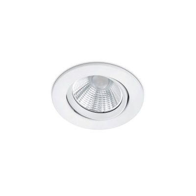 White bathroom recessed downlight modern, Imani, 5W, 3000K LED, IP23