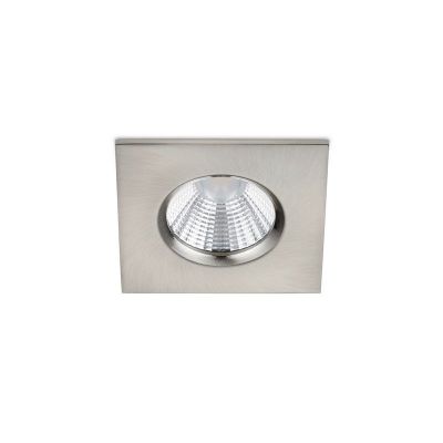 Nickel bathroom recessed downlight modern, Iman, 5W, 3000K LED, IP65