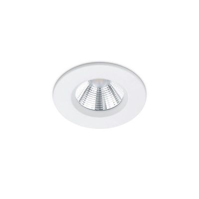 White bathroom recessed downlight modern, Iman, 5W, 3000K LED, IP65
