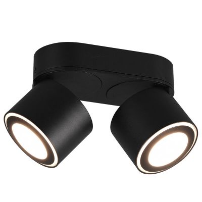 Black flush ceiling light modern, Jorno, 3,5W, 3000K LED