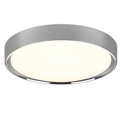 Chrome bathroom ceiling light plastic, Evelina, 18W, 3000K LED, IP44