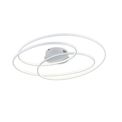 White flush ceiling light modern, Sabra, 50W, 3000K LED