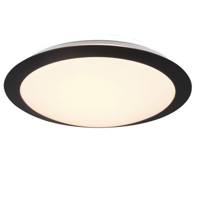 White bathroom ceiling light plastic, Ronan, 12W, 3000K LED, IP44