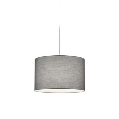 Gray round 2-phase track lighting hanging lamp Ivar
