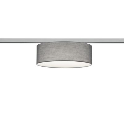 Gray ceiling lamp Oliver for 2-phase track lighting