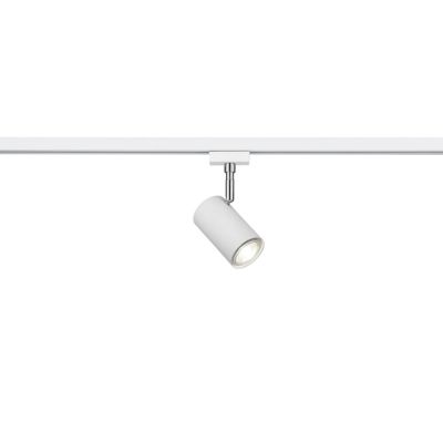 White Kaso spot for 2 phase track lighting
