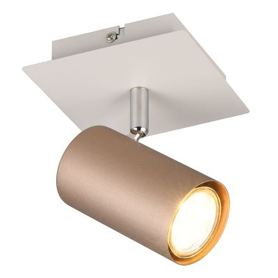Brown flush ceiling light modern, Kaso