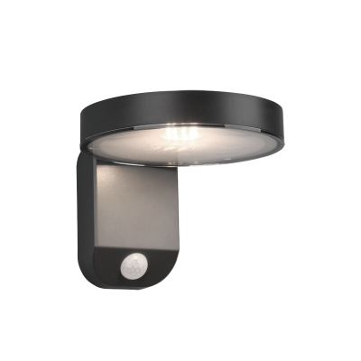 Anthracite outdoor wall light with motion sensor modern, Sunny, 4,5W, 3000K LED, IP44
