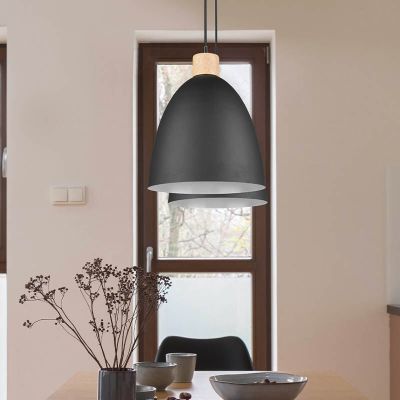 Black pendant light metal, Casparus