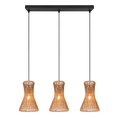Paper pendant light black, Qasim