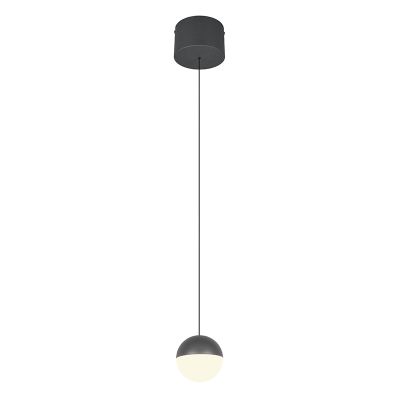Anthracite pendant light modern, Rigtje