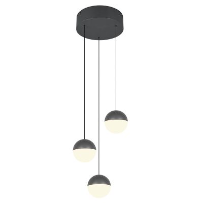 Anthracite pendant light modern, Rigtje