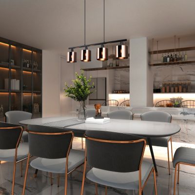 Bronze pendant light design, Loeka