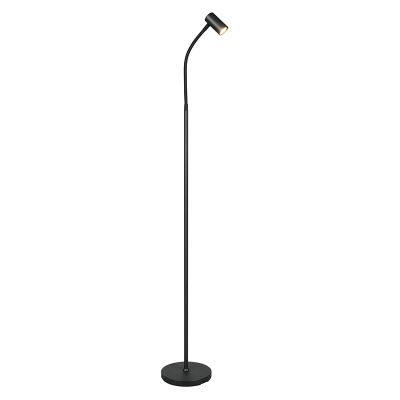Black floor lamp modern, Suradj, with switch