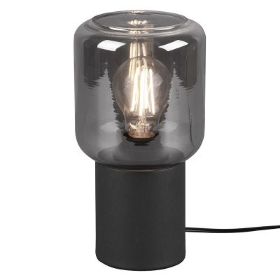 Black table lamp modern, Gail, with switch