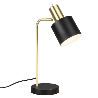Black table lamp metal, Zoja, with switch