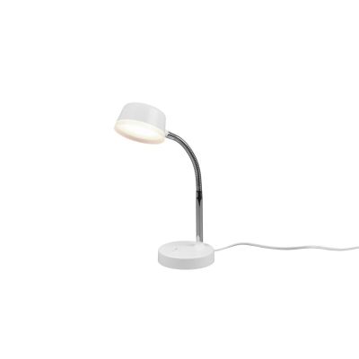 White desk lamp modern, Fabio, 4,5W, 3000K LED, with switch