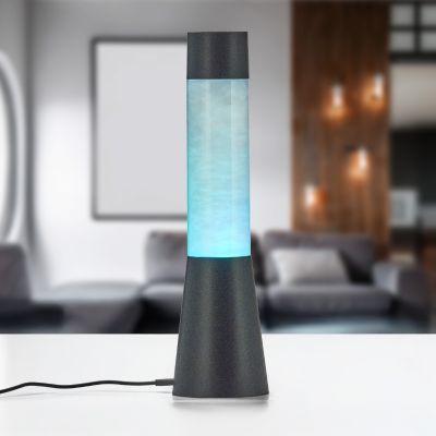 Black children's table lamp modern, Remigius, with switch