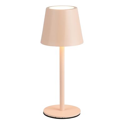 Brown rechargeable table lamp metal, Priya, 1,6W, warm to cold white adjustable LED, 3-step dimmable