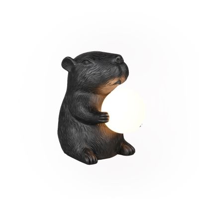 Black table lamp modern, Reduan, with switch