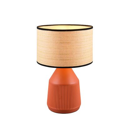 Ceramic table lamp orange, Shivam