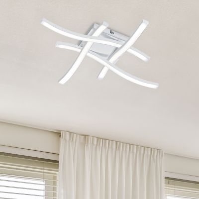 White flush ceiling light modern, Go, 5W, 4000K LED