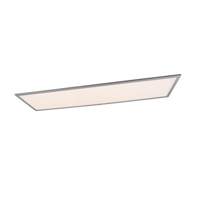 Grey flush ceiling light modern, Marlise, 33,5W, warm to cold white adjustable LED, with remote control