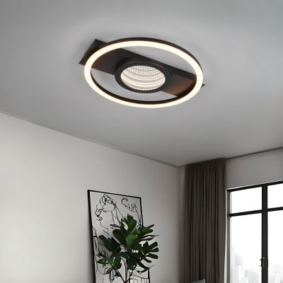 Black ceiling light modern, Sandhia, 16W, 3000K LED