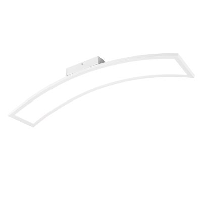 White flush ceiling light modern, Ruurd, 21W, 3000K LED