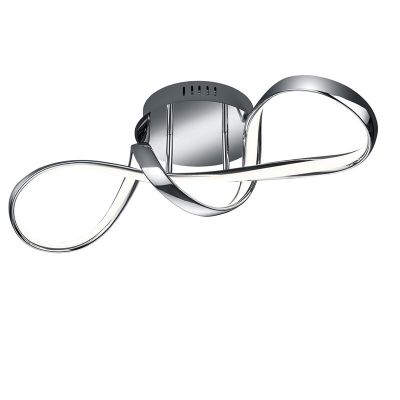 Chrome ceiling light design, Renso, 28W, 4000K LED, 3-step dimmable