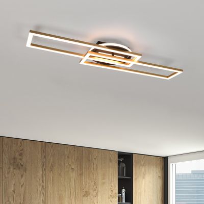 Brass flush ceiling light modern, Jadon, 30W, warm to cold white adjustable LED