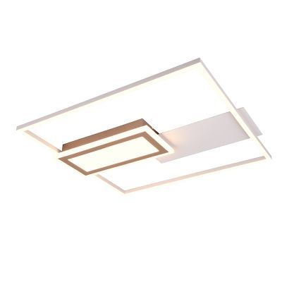 Grey flush ceiling light design, Shun, 32W, warm to cold white adjustable LED