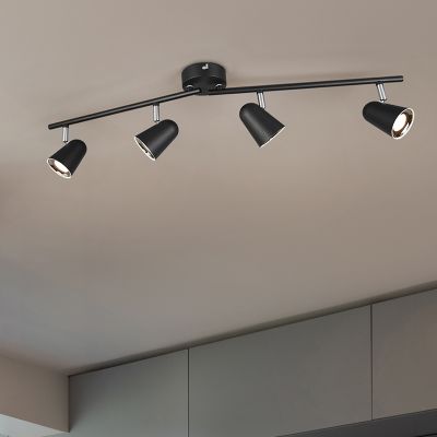 Black ceiling spotlight modern, Taj, 3W, 3000K LED