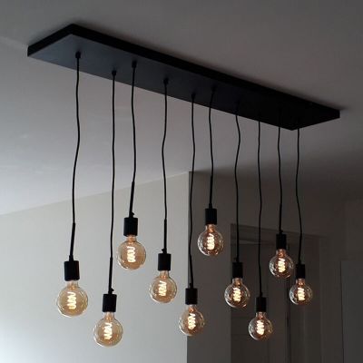 Industrial pendant light black, Bolb