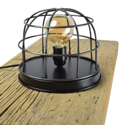Industrial table lamp black, Nova, with switch