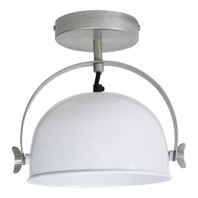 Industrial flush ceiling light white, Felino